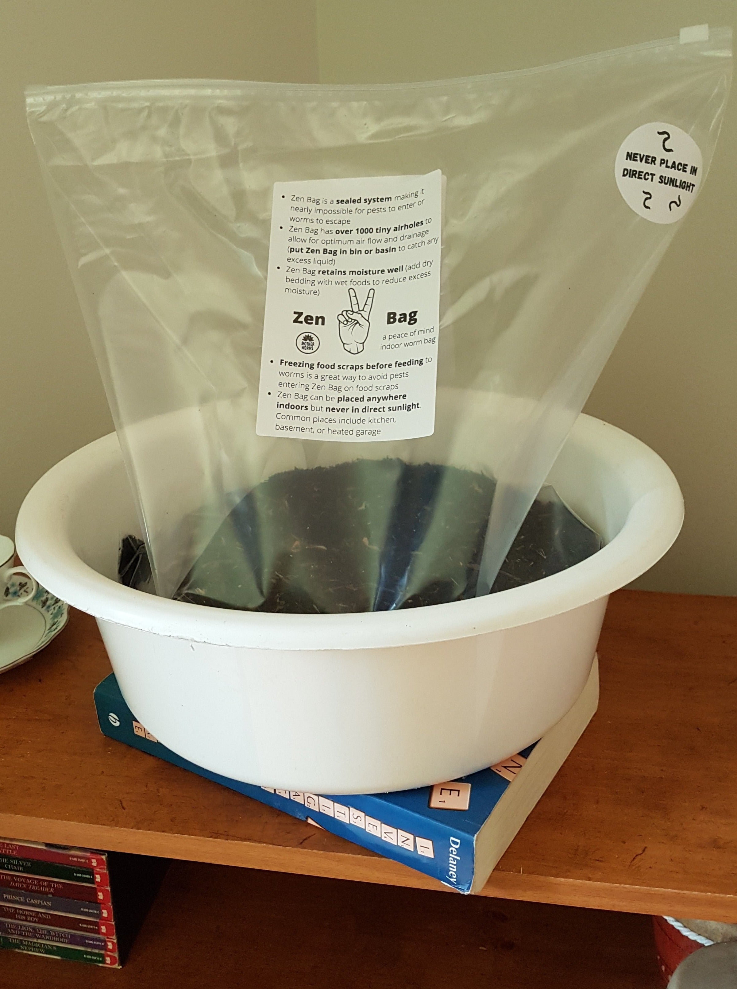 Q1) Zen Bag: Sealed Indoor Worm Composter (Lettermail Eligible) – Mother  Worms